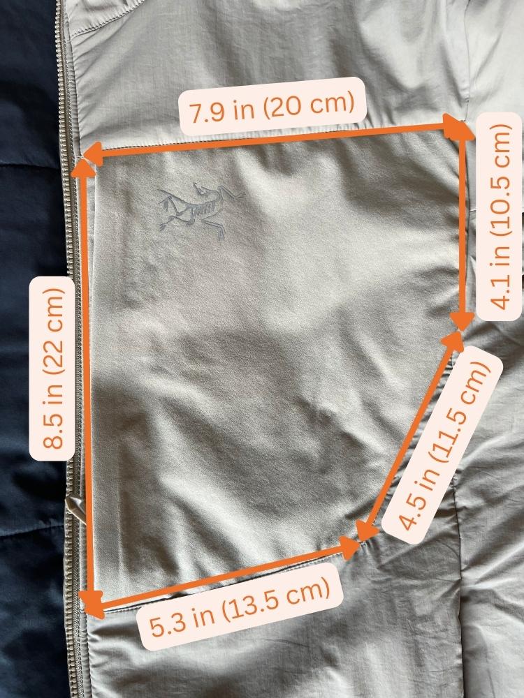 Proton chest pocket dimensions