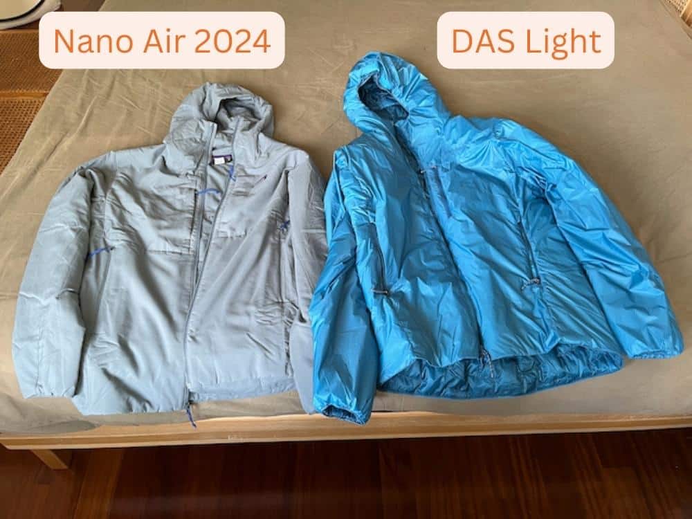 Patagonia Nano Air vs DAS Light