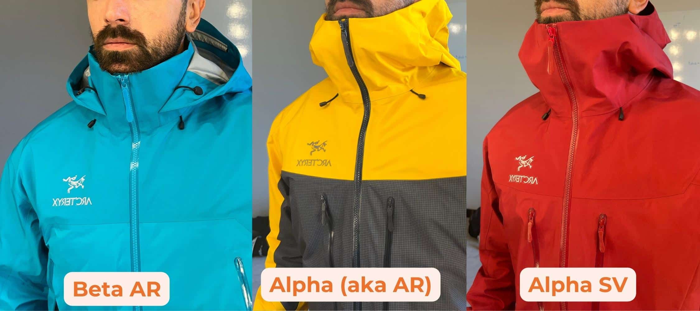Arc'teryx Alpha vs Beta: Gore-Tex Pro items