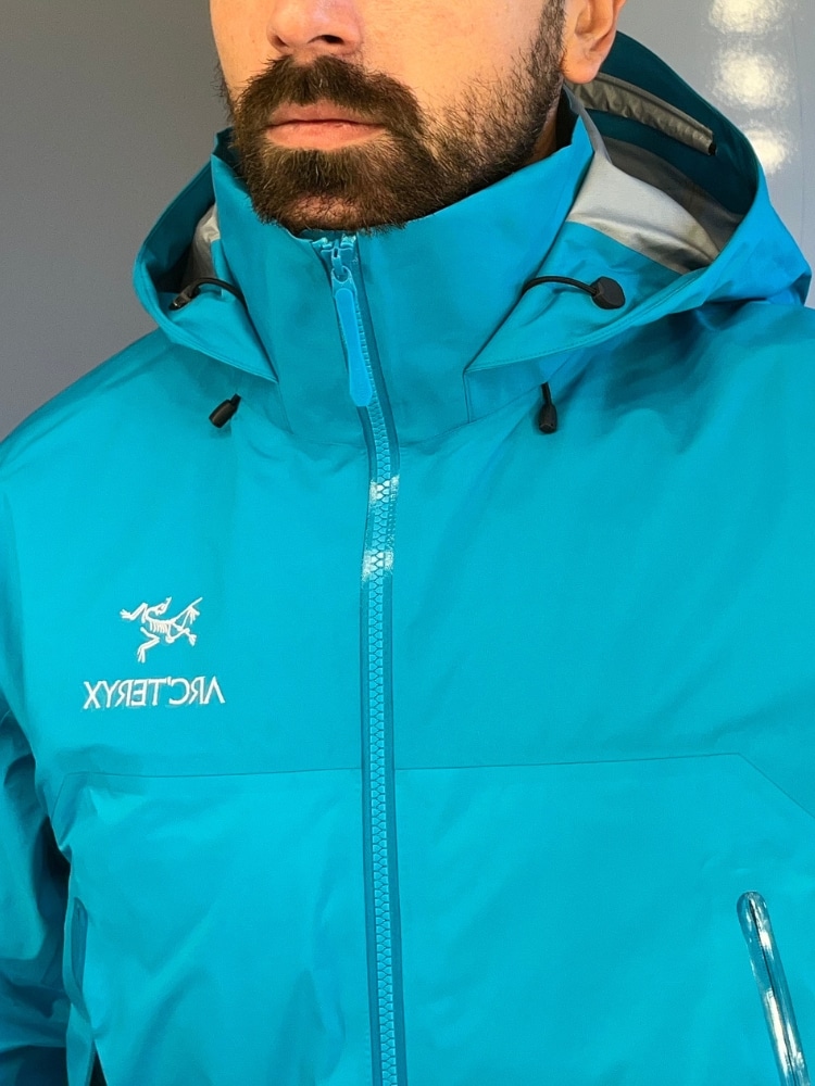 Arc'teryx Beta AR Review. DropHood is super comfy when the hood is down.