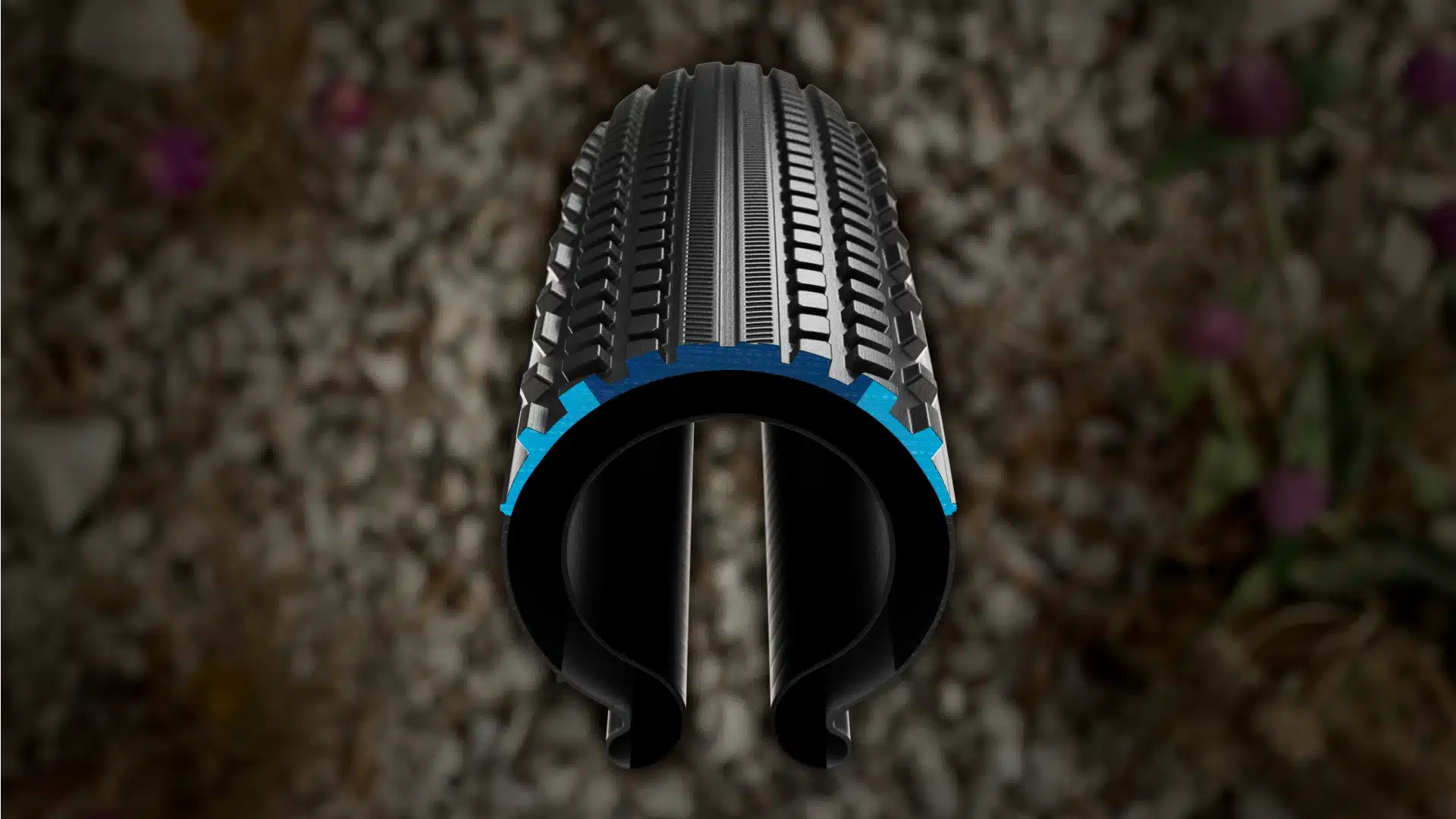 Compound_Girona_16x9 Bontrager Girona RSL gravel tire dual compound view