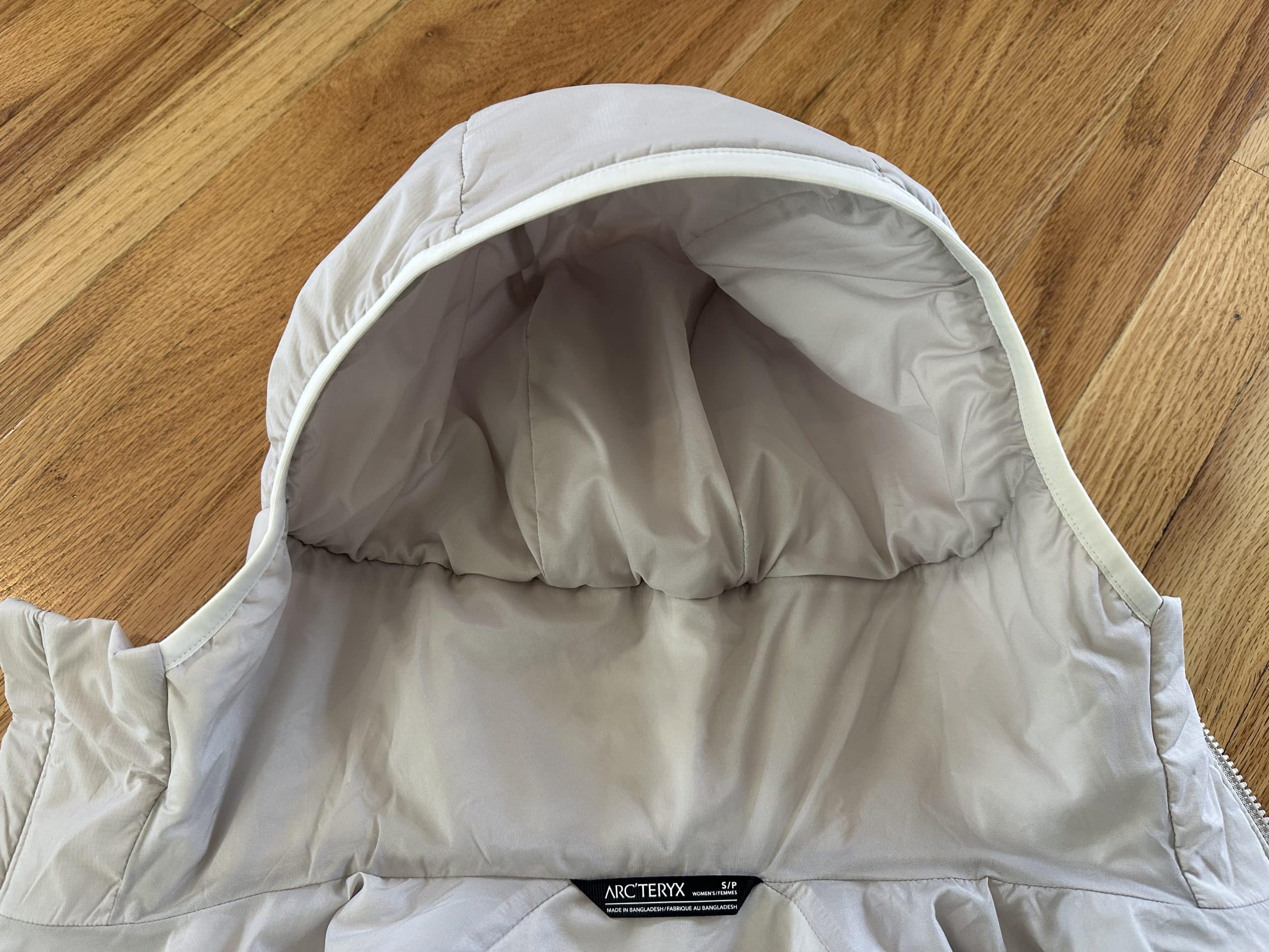 Insulated StormHood on the Arc'teryx Atom Hoody