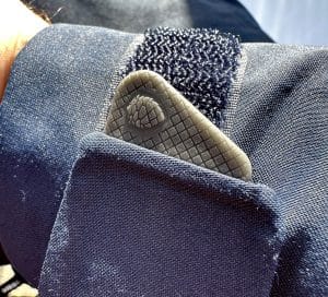 The custom Stio silicone cuff tab is a stroke of detail genius