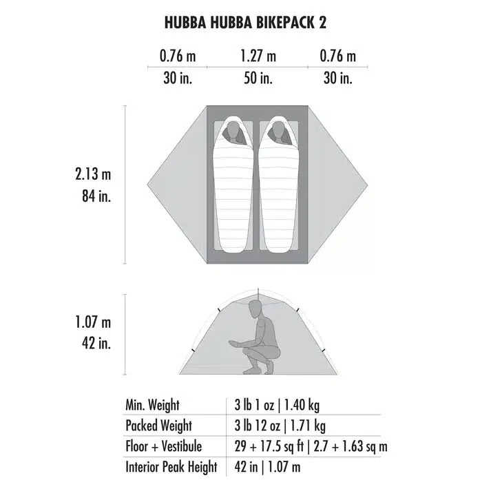 msr_hubba_bikepack2_floorplan Floorplan for the MSR Hubba Hubba 2 Bikepack