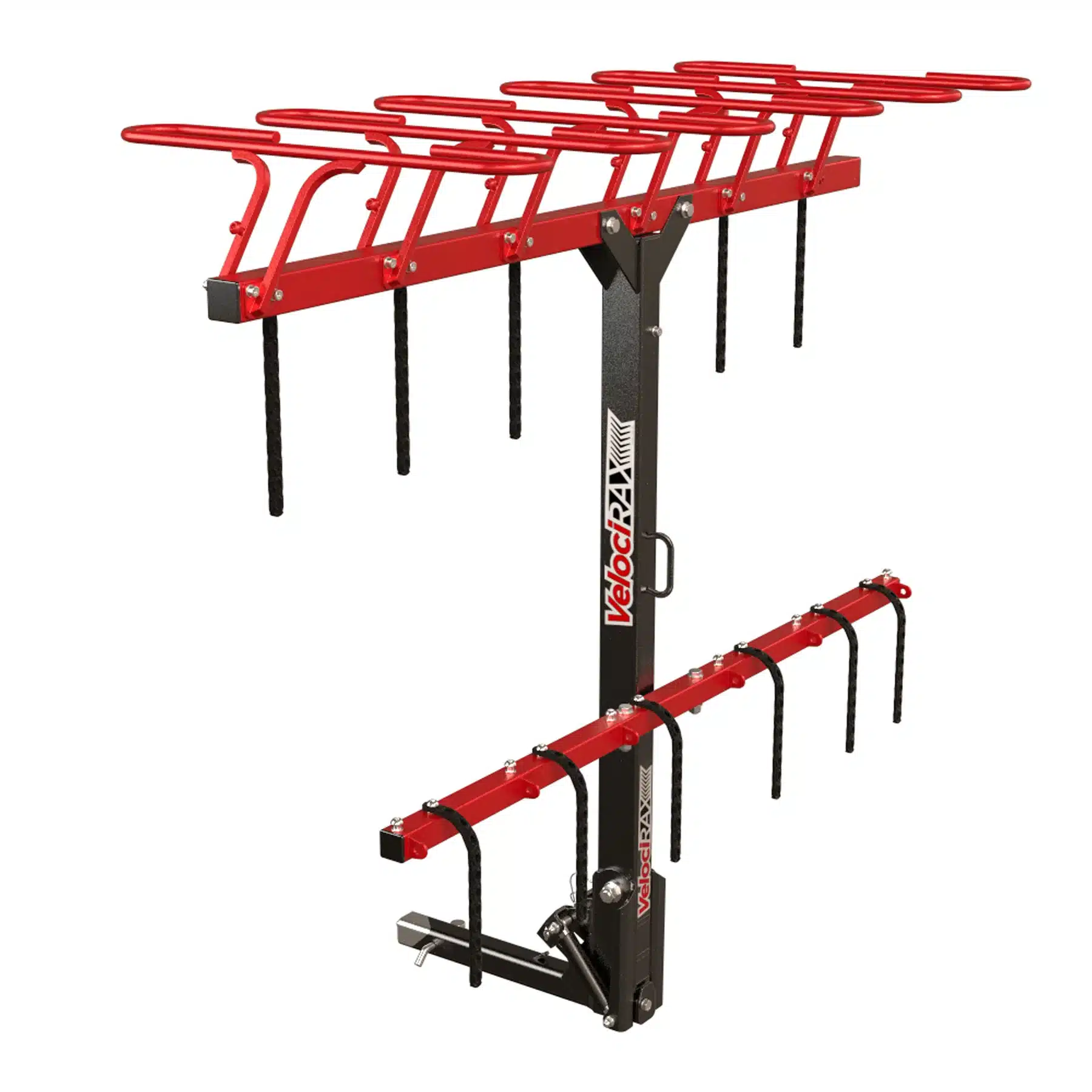 The VelociRAX 6 vertical bike rack.
