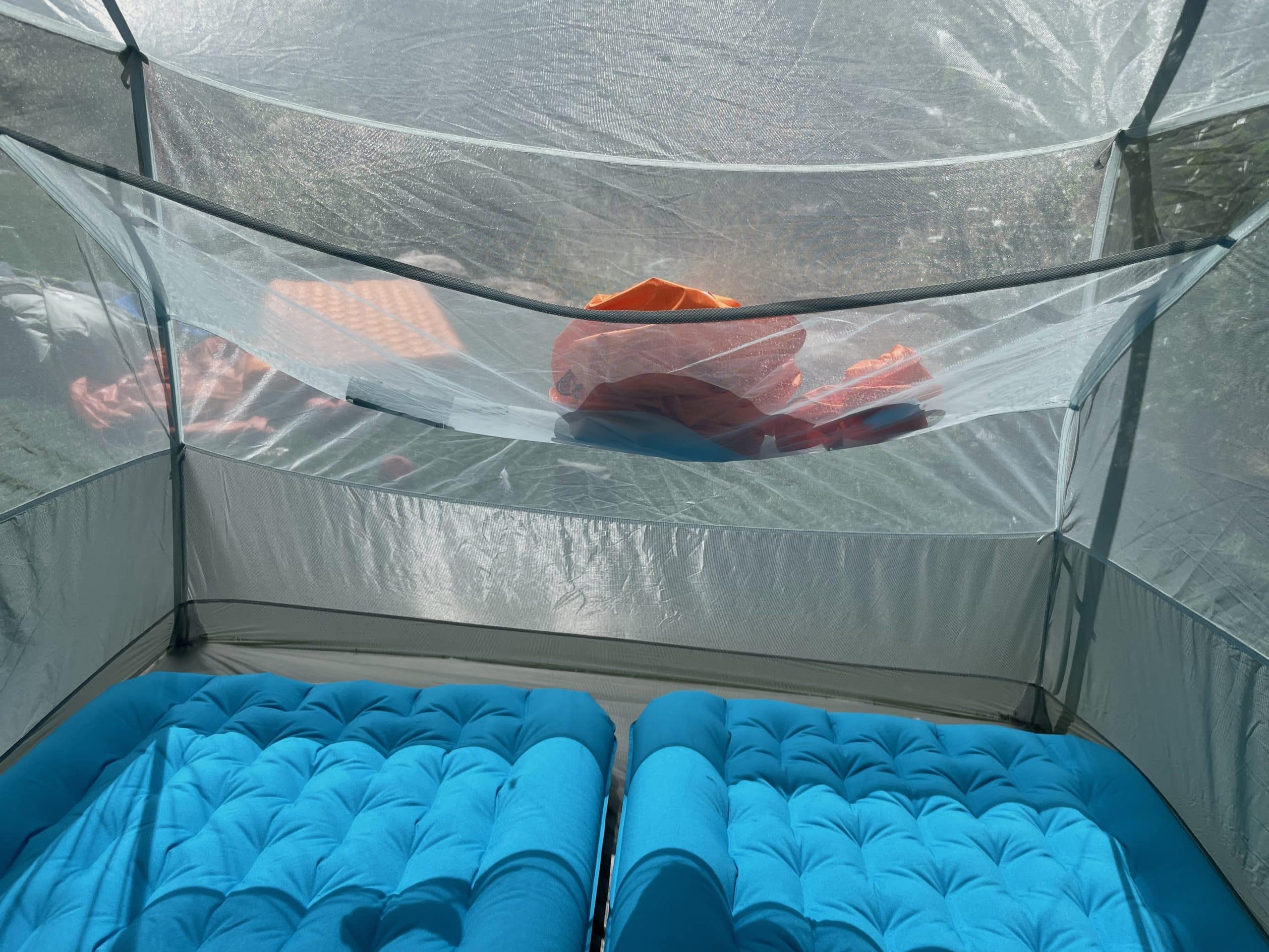 The 3d bin pocket on the Copper Spur UL2 ultralight backpacking tent.