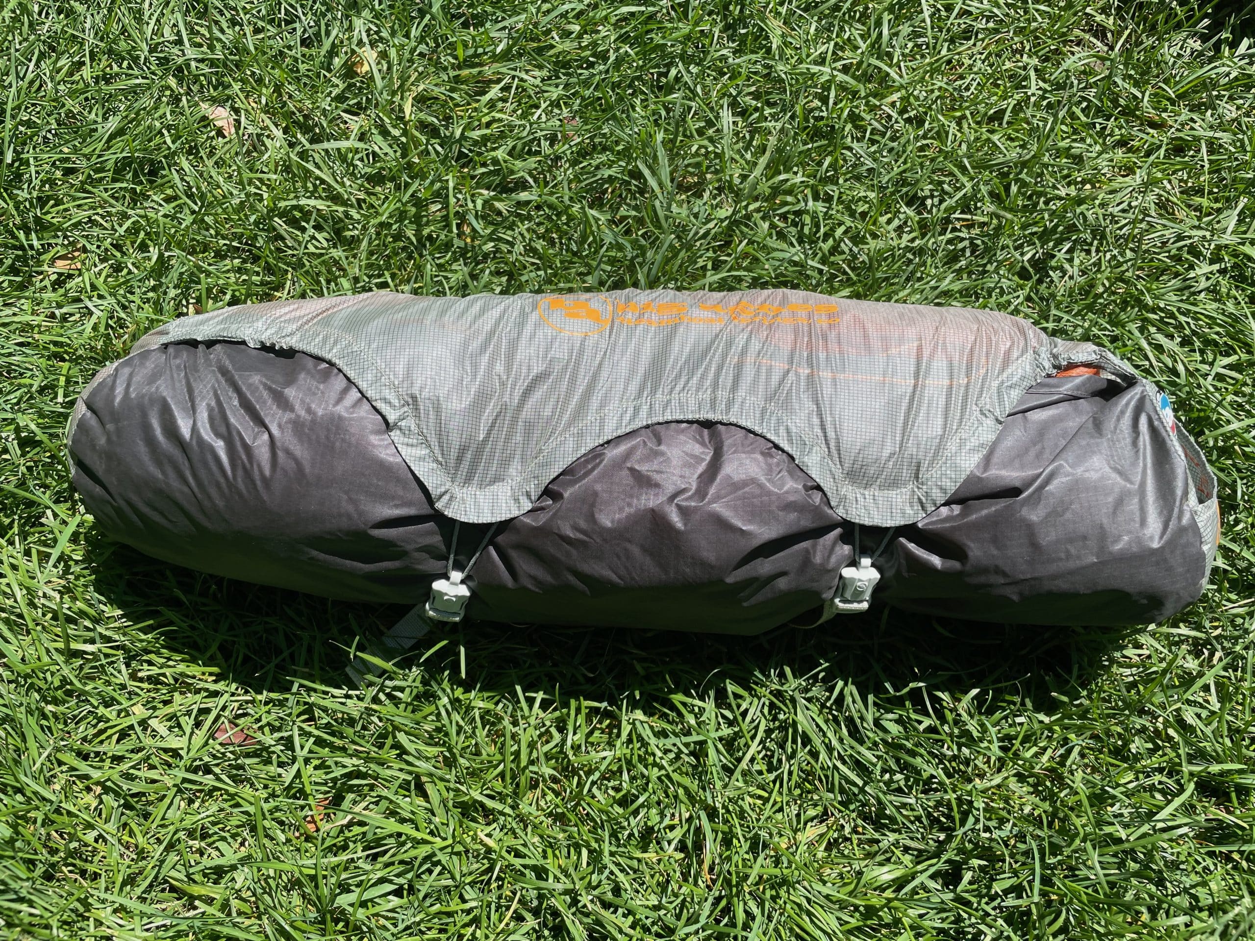 The Big Agnes Copper Spur UL2 XL tent in it's storage sack.