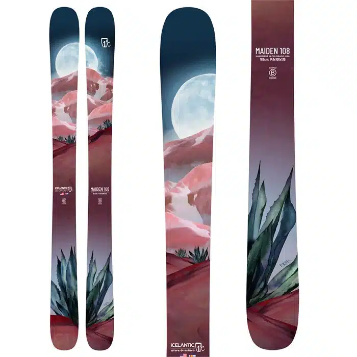 icelantic_maiden_108 The Icelantic Maiden freeride ski for women.